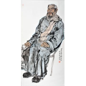 焦亚新国画人物水墨人物写生之六字画之家