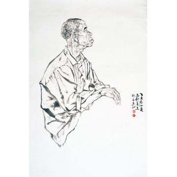 焦亚新国画人物水墨人物写生之十二字画之家