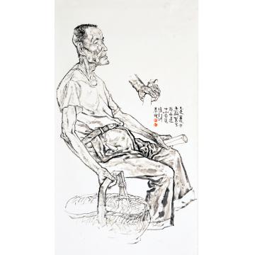 焦亚新国画人物水墨人物写生之十三字画之家