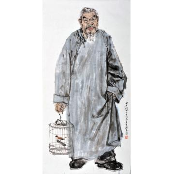 焦亚新国画人物水墨人物写生之十六字画之家