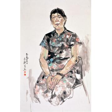 焦亚新国画人物水墨人物写生之二十四字画之家