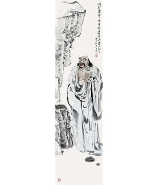 焦亚新国画人物指点迷津字画之家