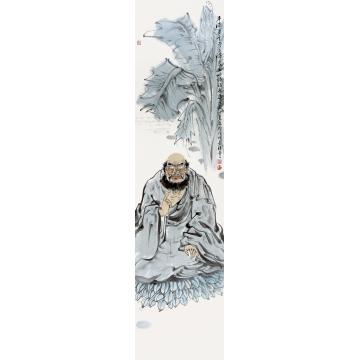 焦亚新国画人物悟道图字画之家