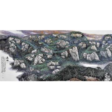 严家宽国画山水层林字画之家