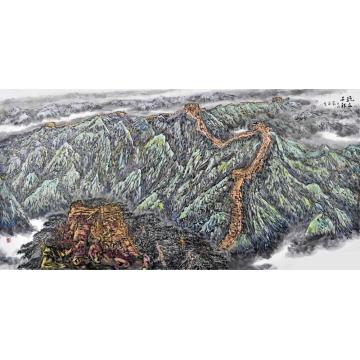 严家宽国画山水纥立千秋字画之家