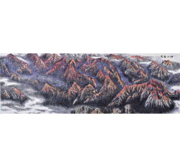 严家宽国画山水神州龙腾字画之家