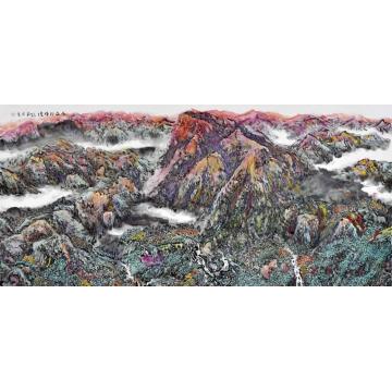 严家宽国画山水永远的辉煌字画之家