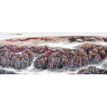 严家宽国画山水艳阳秋字画之家