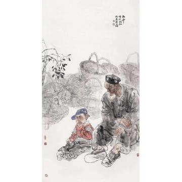 周荣生国画人物正午字画之家