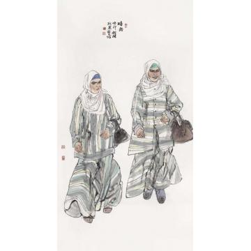 周荣生国画人物时尚字画之家