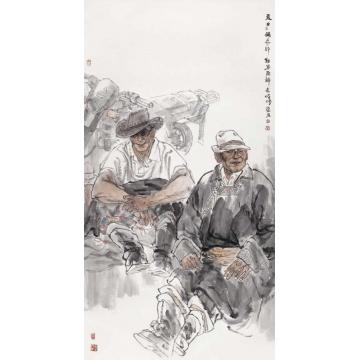 周荣生国画人物夏日字画之家