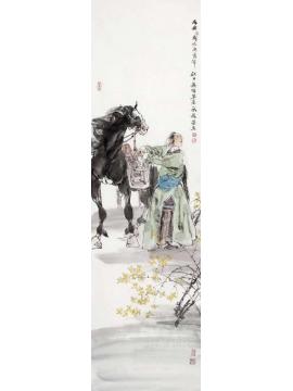 周荣生四季牧歌四条屏·春曲字画之家