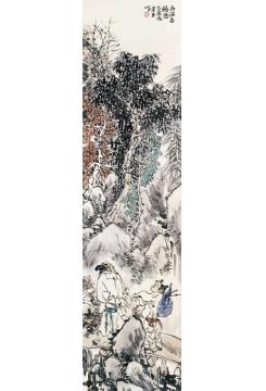 周荣生古风四条屏之二 山深多雅兴字画之家