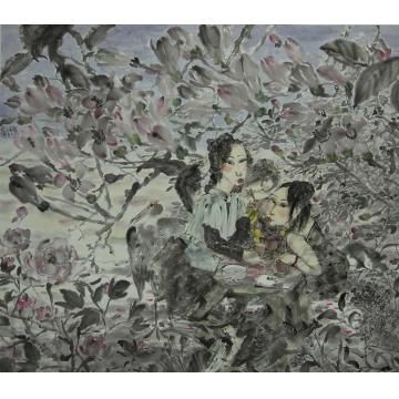毛宗泽国画人物兰沁字画之家