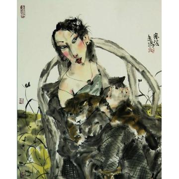 毛宗泽国画人物夏字画之家