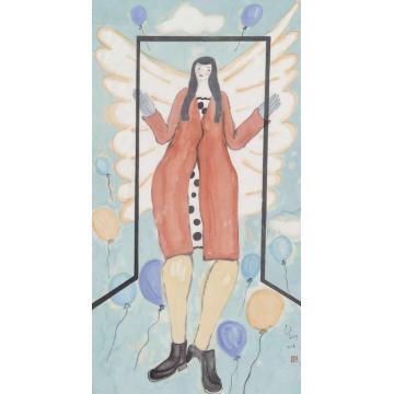 李骏逸爱丽丝的漫游-飞翔之门字画之家