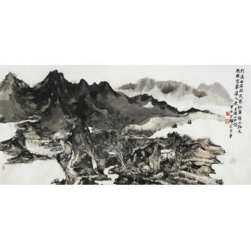 方辉国画山水荆溪白石图字画之家