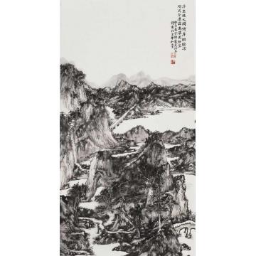 方辉国画山水浮空烟水字画之家