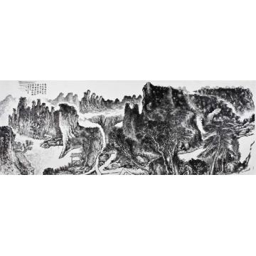 方辉国画山水樵隐山居图字画之家