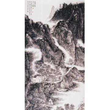 方辉国画山水宿雨初收字画之家