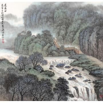 李德福国画山水逍遥谷字画之家