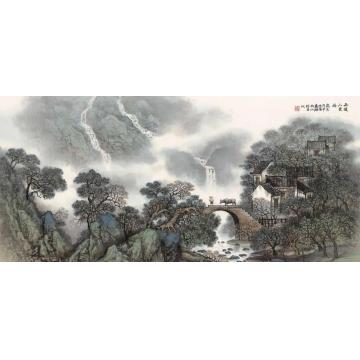 李德福雨后山更幽字画之家