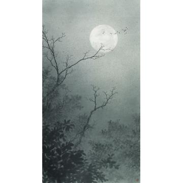 任大庆国画山水万古长空，一朝风月字画之家