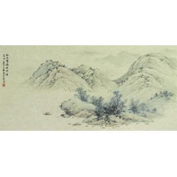 任大庆国画山水秋空霁海我所有字画之家
