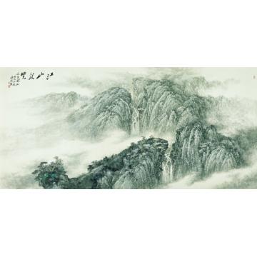 任大庆国画山水江山胜览字画之家