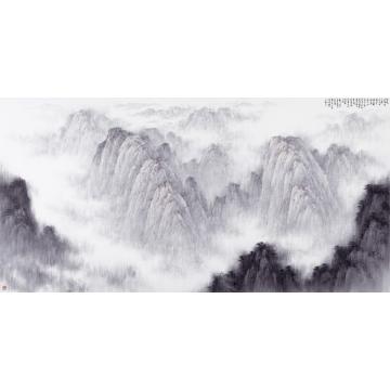 任大庆国画山水紫气东来字画之家