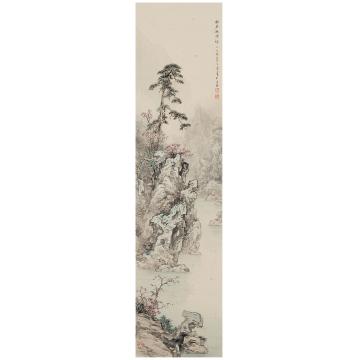任大庆国画山水江南四季3－松石秋风劲字画之家