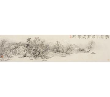 任大庆国画山水山深春来早字画之家