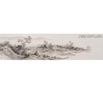 任大庆国画山水居游佳境字画之家