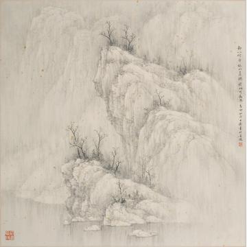 任大庆国画山水静以修身字画之家