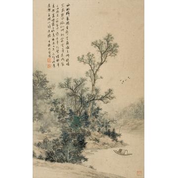 任大庆国画山水放钓归来字画之家