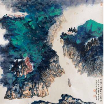 陈强国画山水三湘九派通字画之家