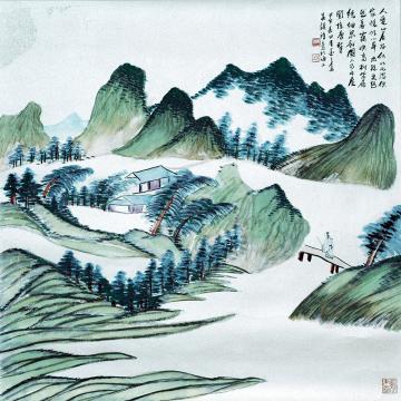陈强国画山水山幽人更闲字画之家