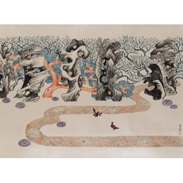 陈强五阳和乐紫羽飞字画之家