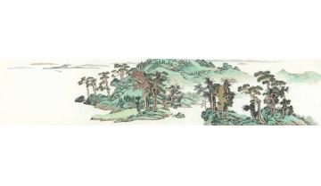 陈强国画山水太湖晴岚字画之家