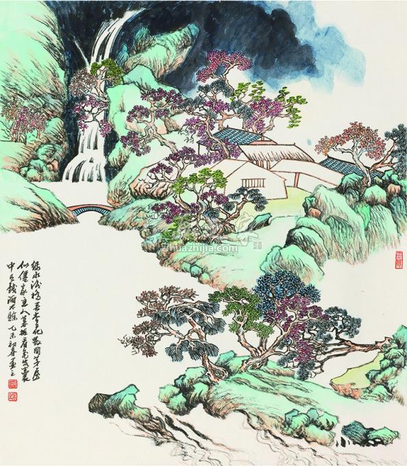 国画家陈强字画之家