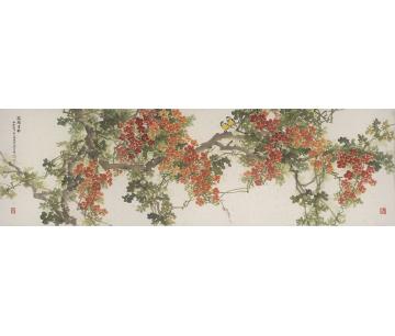何百明国画花鸟花开吉祥字画之家