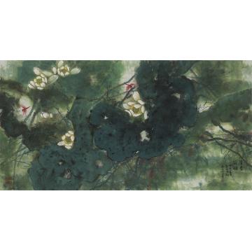 何百明国画花鸟清香荷塘字画之家