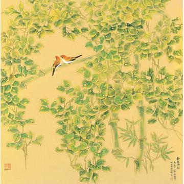 何百明国画花鸟春色满园字画之家