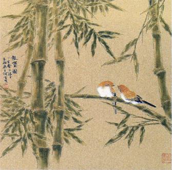 何百明国画花鸟报春图字画之家