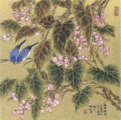 何百明国画花鸟鸟语花香字画之家