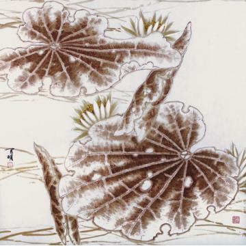 何百明国画花鸟清晕 Cloudiness字画之家