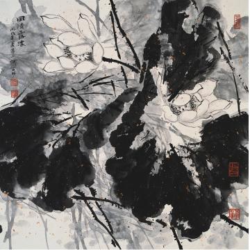 何百明国画花鸟风情露浓 Light Wind, Heavy Dews字画之家