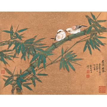 何百明国画花鸟虚怀若谷 Modest and Open-Minded字画之家