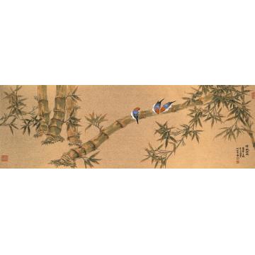 何百明国画花鸟清歌抚风 Light Lyrics, Pleasant Wind字画之家