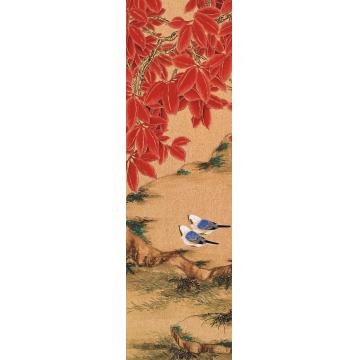 何百明国画花鸟情系金秋（局部） Attachment to Golden Autumn(part)字画之家